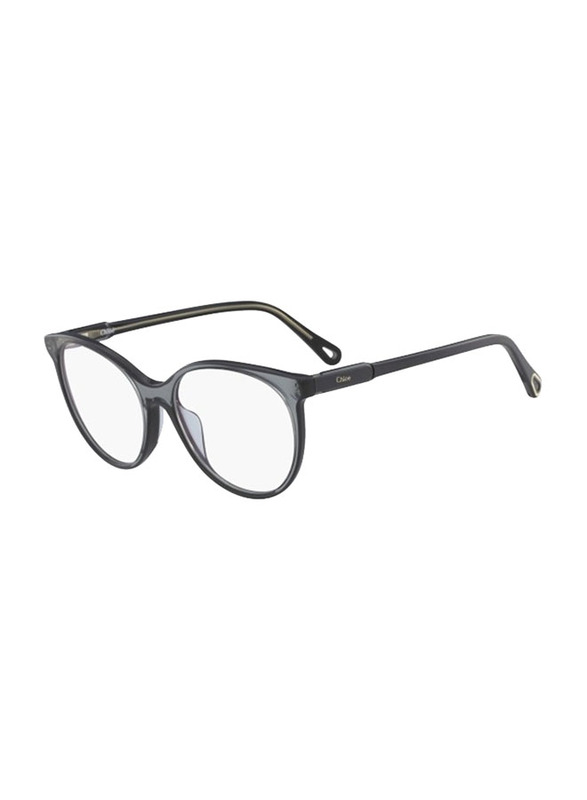 Chloe Full-Rim Oval Grey Eyeglass Frame for Women, Transparent Lens, CE2729 029, 54/17/140