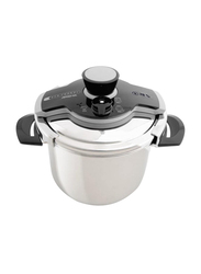 Arshia 10 Ltr Stainless Steel One-Touch Round Pressure Cooker, PR116-1748, Silver