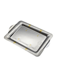 Arshia 2-Piece Stainless Steel Rectangle Serving Tray Set, 57 x 31.2 x 38.5cm, Gold/Silver
