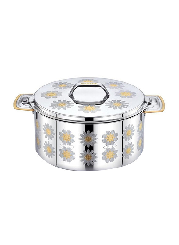 

Arshia 7500ml Stainless Steel Star Design Food Warmer, HP110-2712, Silver