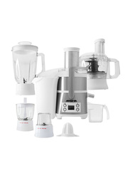 Arshia 6-in-1 Juicer Extractor, 800W, JE786, White/Silver