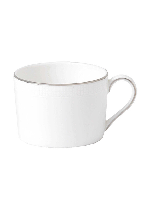 

Wedgwood 150ml Vera Wang Blanc Sur Blanc China Tea Cup, White