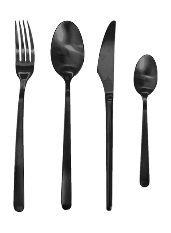 

Arshia 24-Piece Cutlery Set, TM548MB-2529, Matted Black