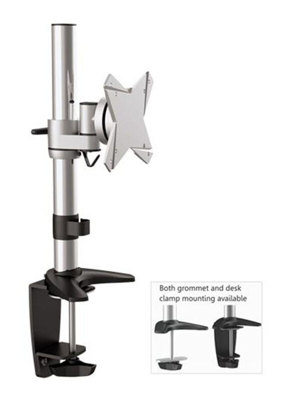 

Skill Tech LDT02-C01 Desktop Mount Stand for 13 to 27-inch Monitor, Silver/Black
