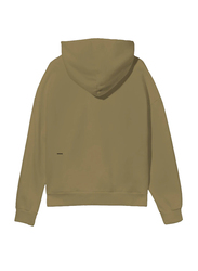 Pangaia Lightweight Recycled Cotton Fashion Hoodie Unisex, Extra Small, Olive