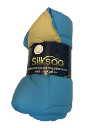 Silksaa Signature Collection Polyester Comforter, 150 x 220cm, Blue/Beige, Single