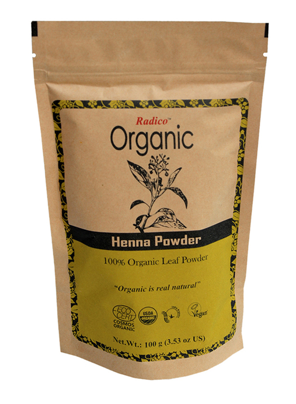 Radico Organic Henna Powder 100% Leaf Powder 100g