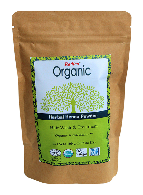 Radico Organic Herbal Henna Powder 100% Leaf Powder 100g