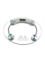 Toshionics Round Digital Weighing Scale 180 Kg, Clear