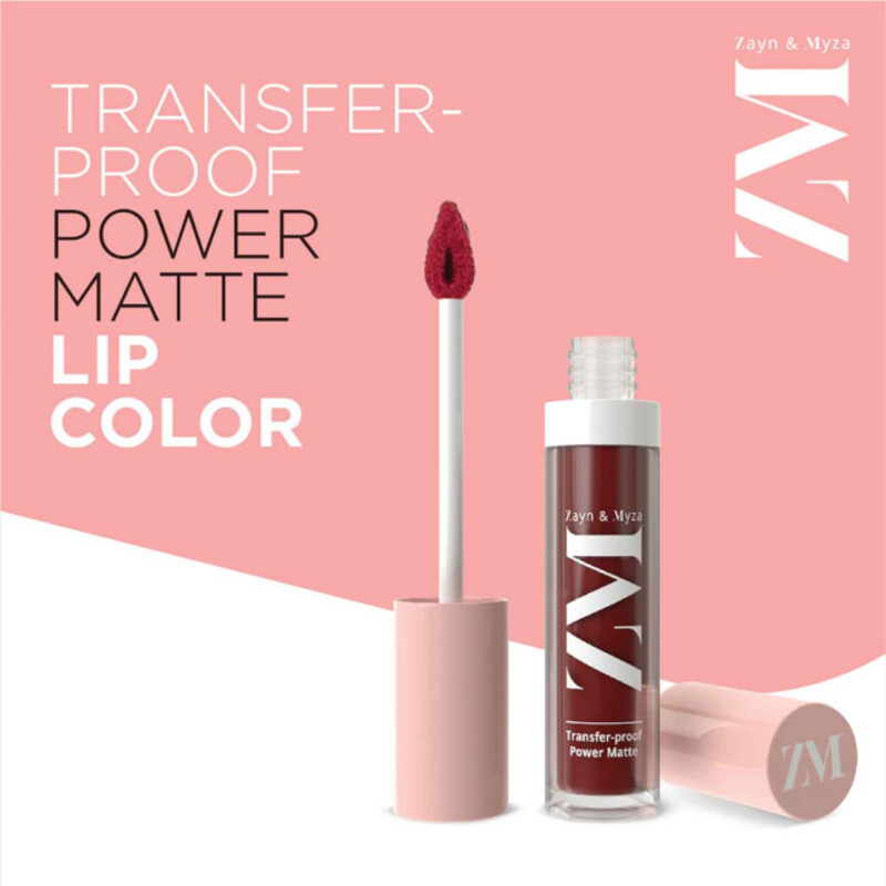 ZM Zayn & Myza Transfer Proof Power Matte Lip Color 6 ML 11 RoseWood Nude