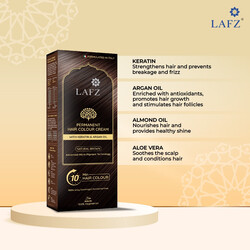 Lafz Permanent 10 Min Hair Color Cream Dubai 40 ML Natural Brown