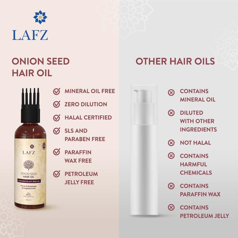 Lafz Essential Hair Oil 45 ML Onion And Black Seed