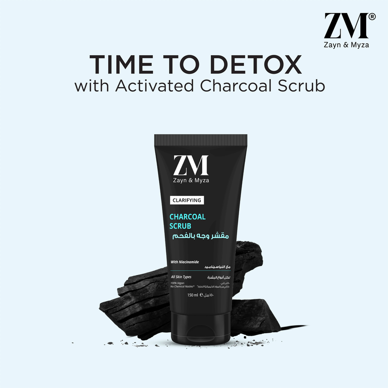 ZM Zayn & Myza Scrub Charcoal Enriched with Niacinamide - 150 ML