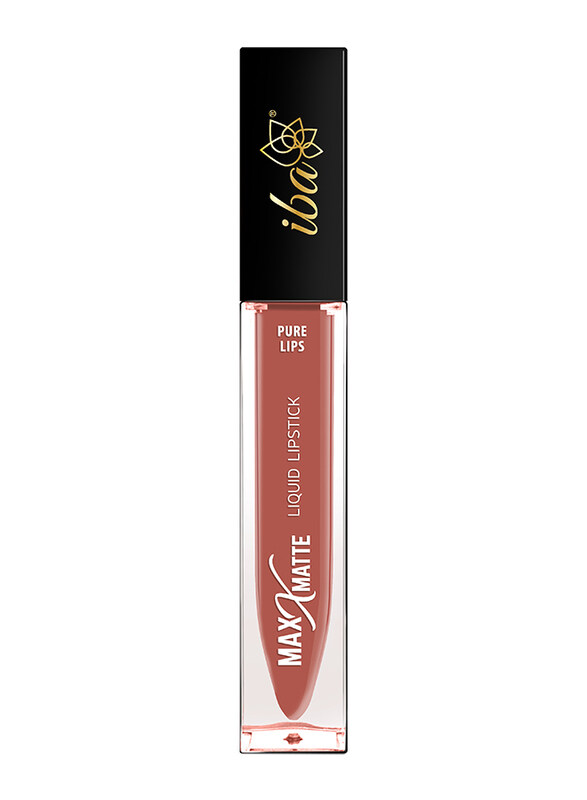 

Iba Pure Lips Maxx Matte Liquid Lipstick, 6.8ml, L03 Fresh Peach, Brown