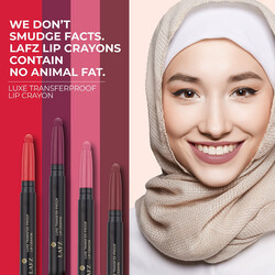 Lafz Luxe Transfer Proof Lip Crayon 1.4 GM 101 Royalty