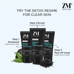 ZM Zayn & Myza Scrub Charcoal Enriched with Niacinamide - 150 ML