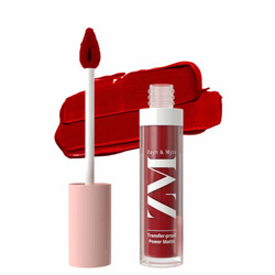 ZM Zayn & Myza Transfer Proof Power Matte Lip Color 6 ML 01 Power Red