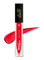 Iba Pure Lips Maxx Matte Liquid Lipstick, 6.8ml, L09 Festive Red