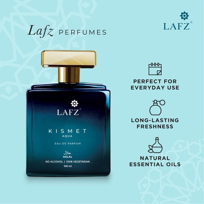 Lafz EAU DE Parfum 100 ML No Alcohol Kismet Aqua