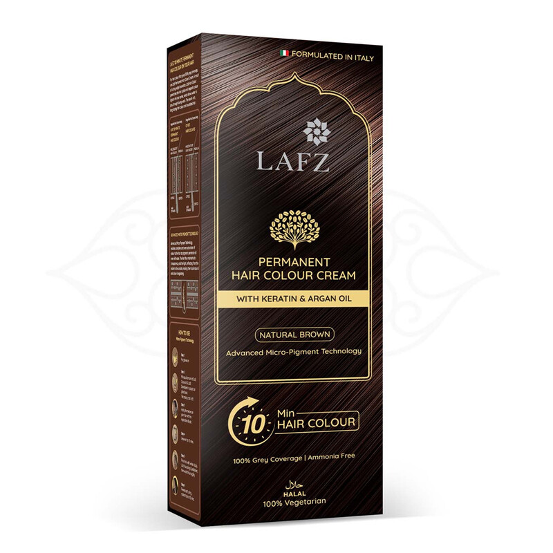 

Lafz Permanent 10 Min Hair Color Cream Dubai 40 ML Natural Brown