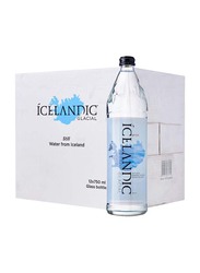 Icelandic Glacial Natural Mineral Water, 12 Glass Bottles x 750ml