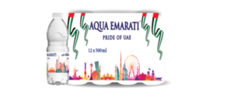 Aqua Emarati Natural Mineral Water, 12 Pet Bottles x 500ml
