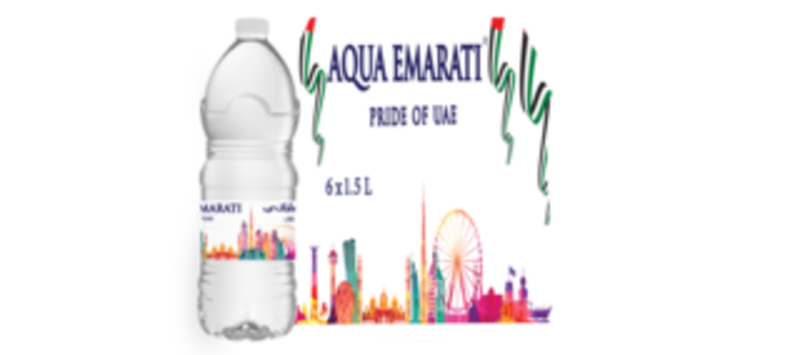 Aqua Emarati Natural Mineral Water, 6 Pet Bottles x 1.5 Liter