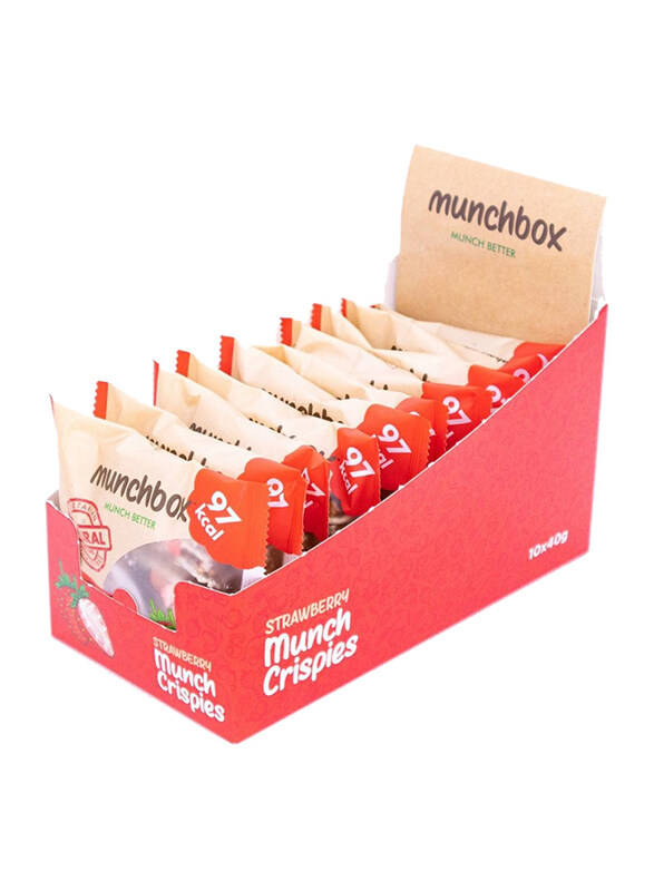 

Munchbox Strawberry Munch Crispies Chocolate, 10x40g