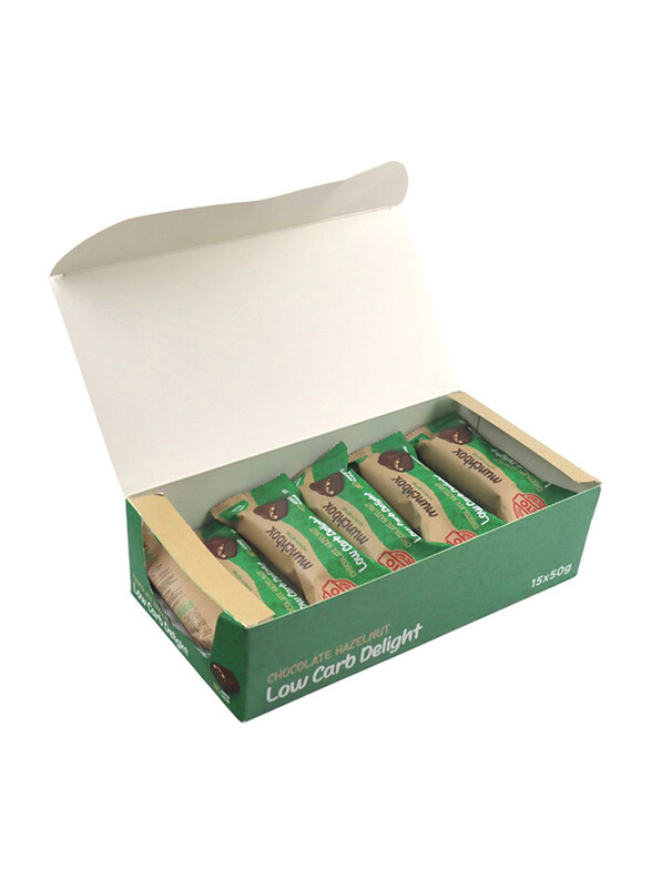 

Munchbox Low Carb Delight Keto Hazelnut Chocolate Bar, 15x50g
