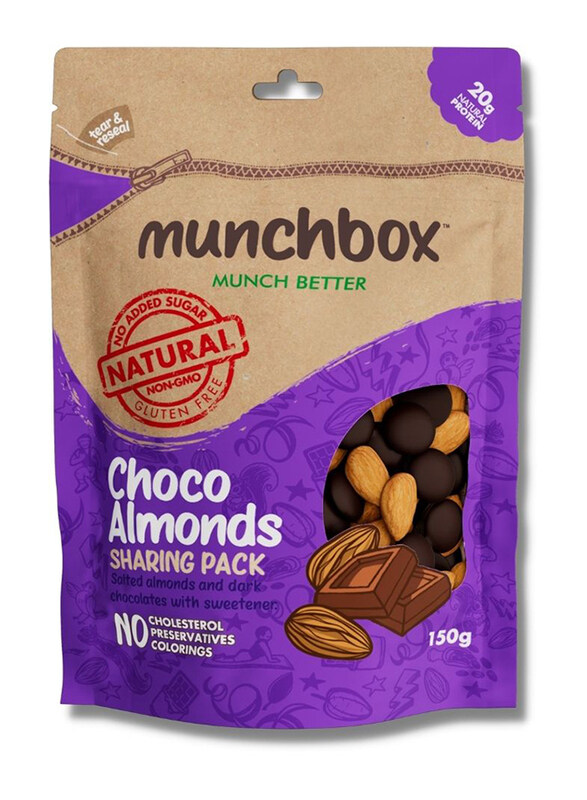 

Munchbox Choco Almonds Sharing Pack, 150g