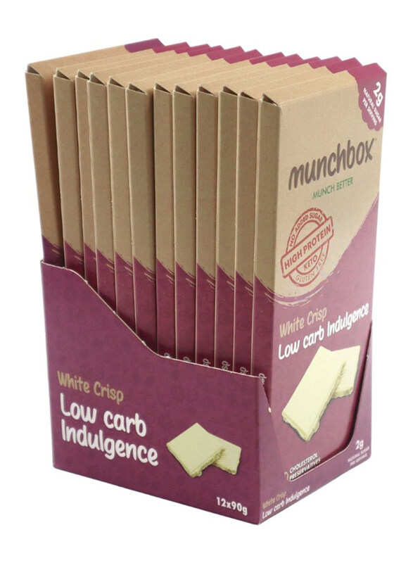 

Munchbox Low Carb Indulgence Keto White Chocolate Crisp, 12x90g