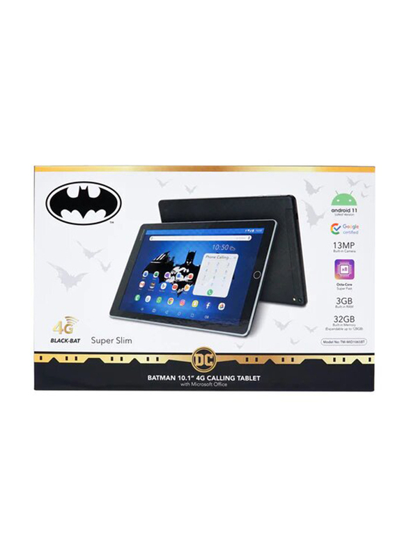 Touchmate Batman 32GB Black, 10.1-inch Tablet, 3GB RAM, Wi-Fi + 4G