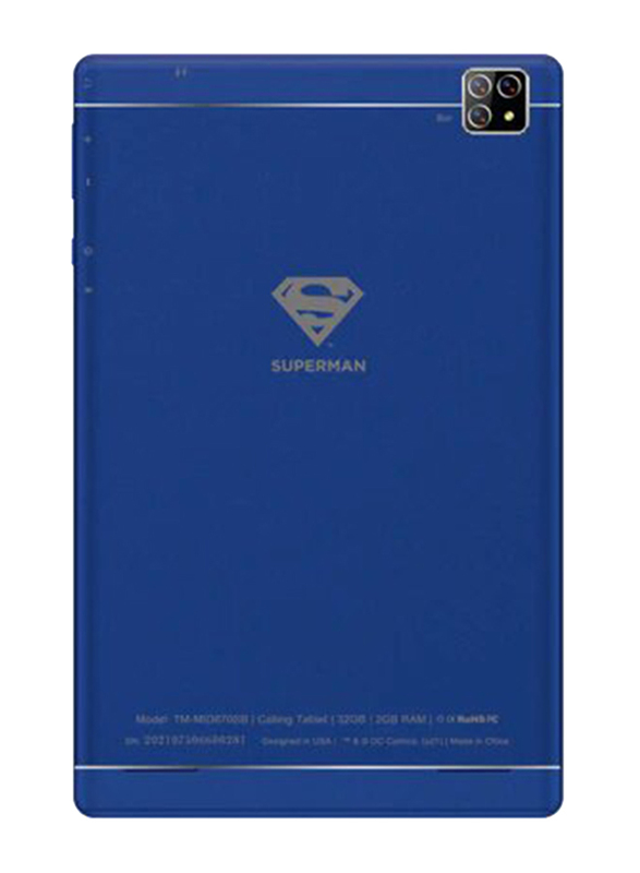 Touchmate Superman 32GB Blue, 8-inch Tablet, 2GB RAM, Dual SIM, Wi-Fi + 3G