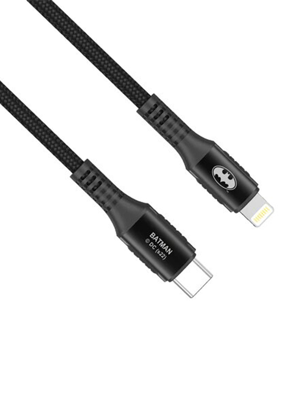 Touchmate 1-Meter Batman USB Type-C Fast Charging Cable, USB Type-C to USB Type-C for Notebook, Smartphones and Tablets, Black