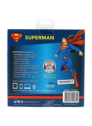 Touchmate Superman 3.5 mm Jack On-Ear Headphone with Microphone, Blue/Red