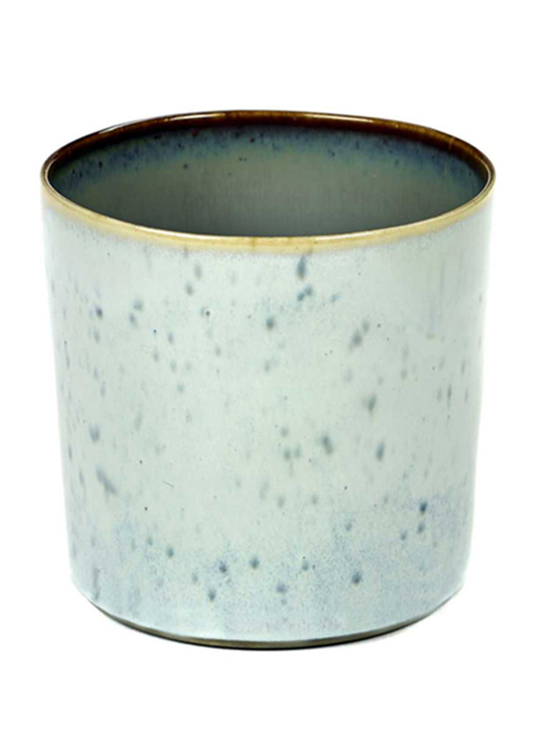 Serax 7.5cm Stoneware Cylinder High Goblet, Light Blue/Smokey Blue