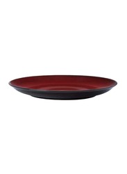 Luzerne 21.5cm Rustic China Coupe Plate, 21.5 x 2.8cm, Crimson Maroon