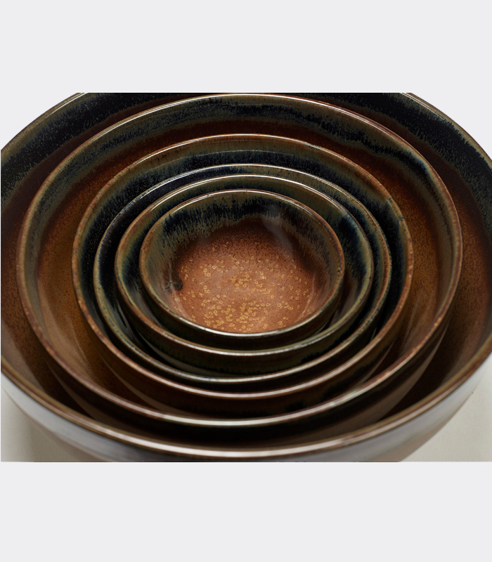 Serax Medium Surface By Sergio Herman Stoneware Multi-Purpose Bowl, 307-B5116212C, Rusty Brown