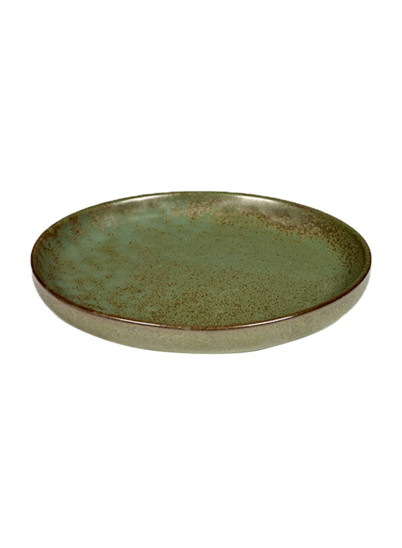 Serax 16cm Surface By Sergio Herman Stoneware Olive Plate, 307-B5116226A, Camo Green