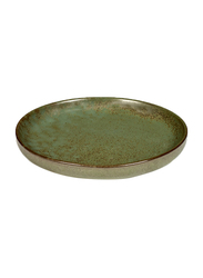 Serax 16cm Surface By Sergio Herman Stoneware Olive Plate, 307-B5116226A, Camo Green