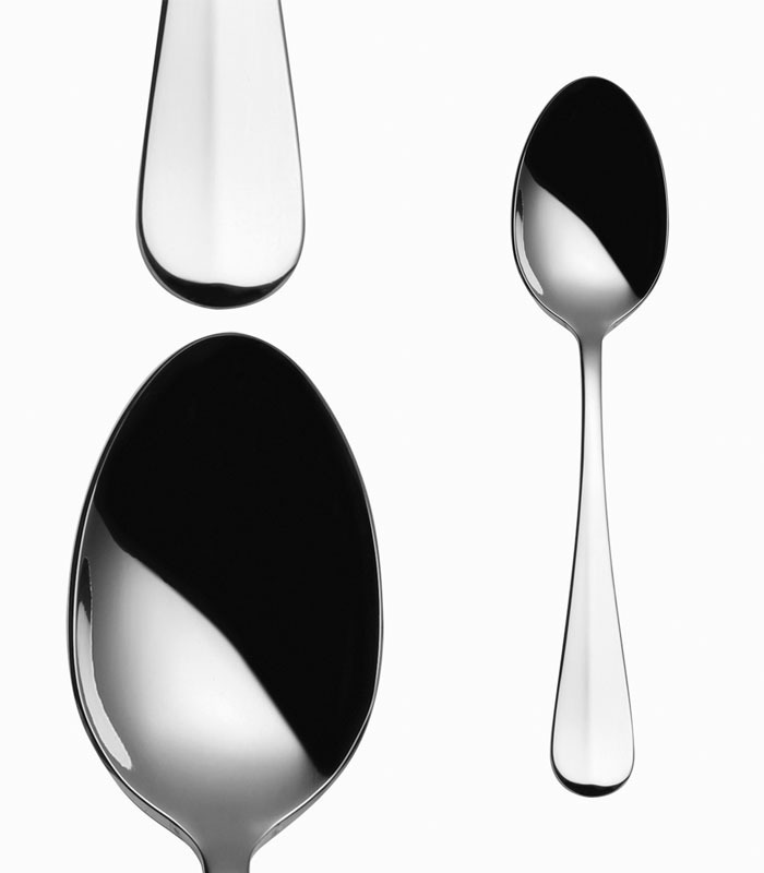 Sola Swiss Baguette Stainless Steel Table Spoon, Silver