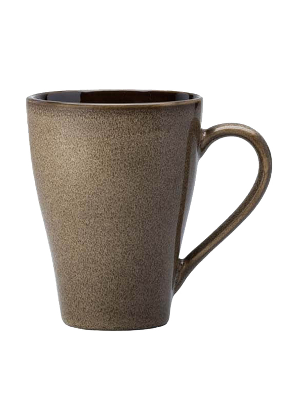 Luzerne 9oz Rustic China Mug, 258-RT2002730CH, Chestnut Brown