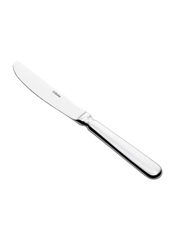 Sola Swiss Baguette Stainless Steel Mono Handle Butter Knife, Silver