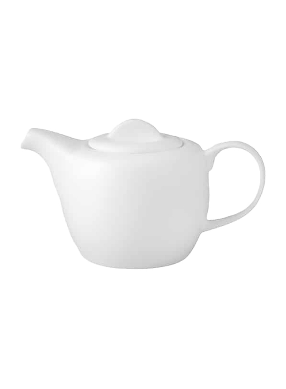 Luzerne 14oz Eco China Tea Pot, 17.5 x 10.5 x 10cm, White