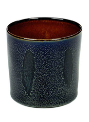 Serax 7.5cm Stoneware Cylinder High Goblet, Dark Blue/Rust