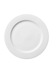 Luzerne 27cm Lines China Rim Serving Plate, 27 x 2.5cm, White
