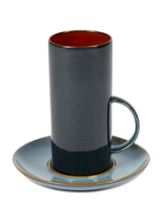Serax 280ml Terres de Reves by Anita Le Grelle Stoneware Tea Cup, B5117301A, Rust/Dark Blue