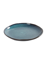 Serax 21.5cm Aqua by Serax Terracotta Dessert Plate, 307-B1413008, Blue Speckle
