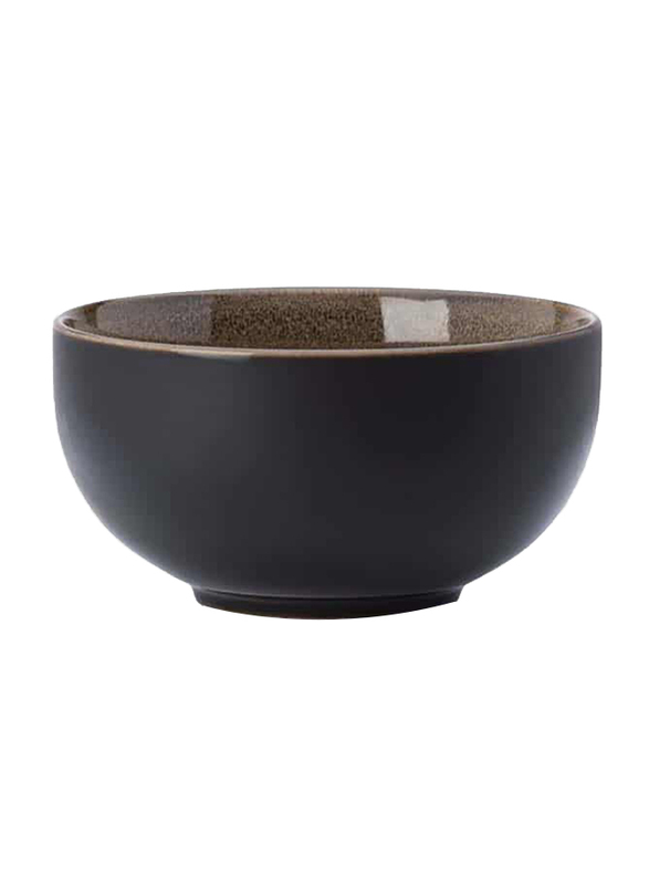 Luzerne 22oz Rustic China Bowl, 14.5 x 7.7cm, Chestnut Brown