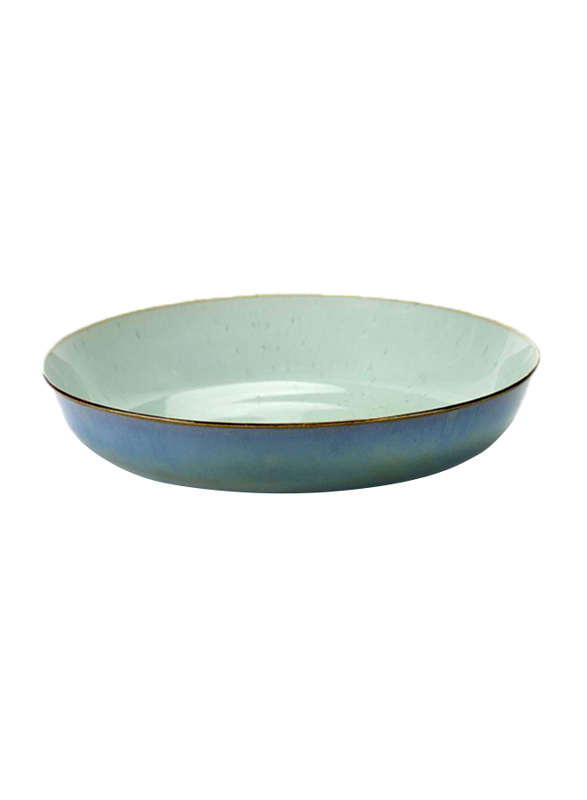 Serax Medium Terres de Reves by Anita Le Grelle Stoneware Soup Plate, B5116142, Light Blue/Smokey Blue